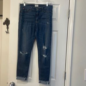 HUDSON jeans size 30 NICO MIDRISE ANKLE SS RAW HEM FP